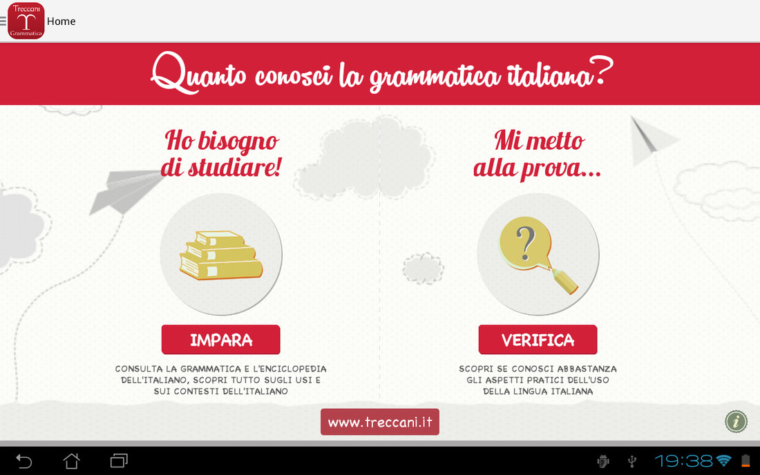 Treccani grammatica italiana app